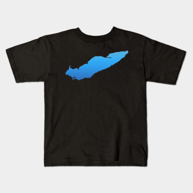 Lake Erie Great Lakes Outline Kids T-Shirt by gorff